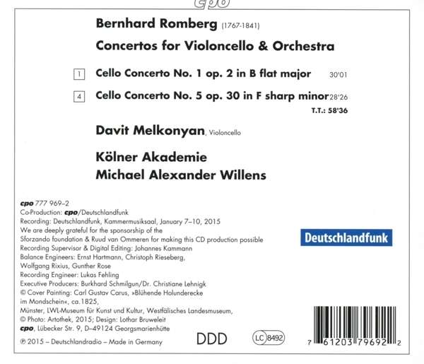 Romberg: Cello Concertos Nos. 1 & 5 - slide-1