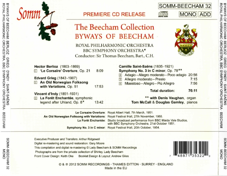 The Beecham Colleciton: Berlioz, Grieg, D’Indy & Saint-Saëns - slide-1