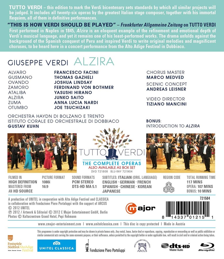 Verdi: Alzira / Tutto Verdi - slide-1