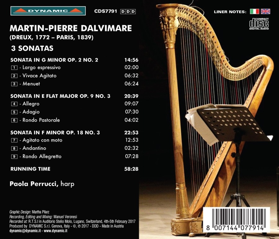 Dalvimare: 3 Sonatas for Harp Solo - slide-1