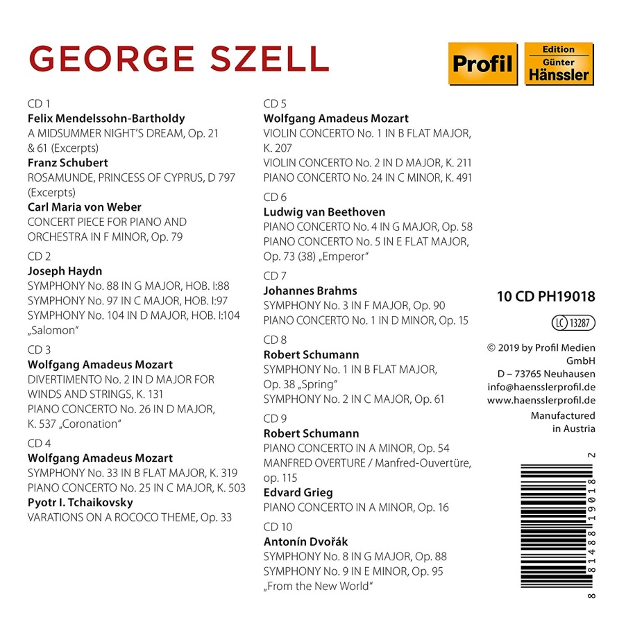 George Szell - Concertos & Symphonies - slide-1