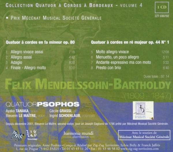 Mendelssohn: Quatuors op. 80 & op. 44 - slide-1