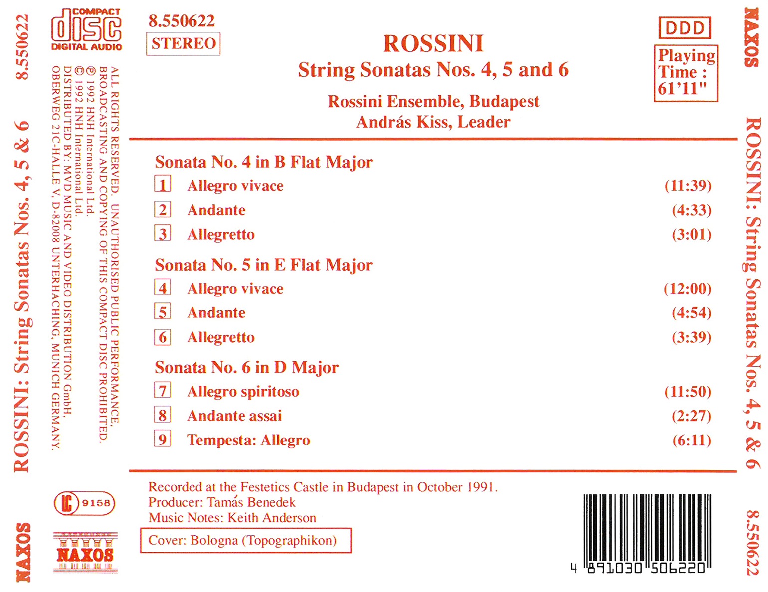 ROSSINI: String Sonatas 4 & 5 & 6 - slide-1