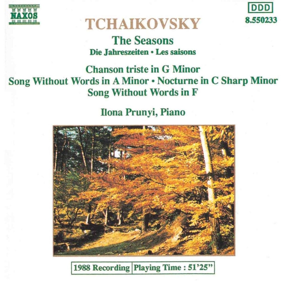 Tchaikovsky; Seasons, Chanson triste
