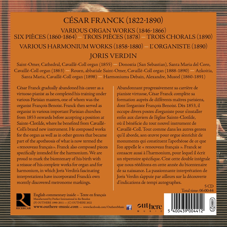 Franck: Complete Organ & Harmonium Works - slide-1