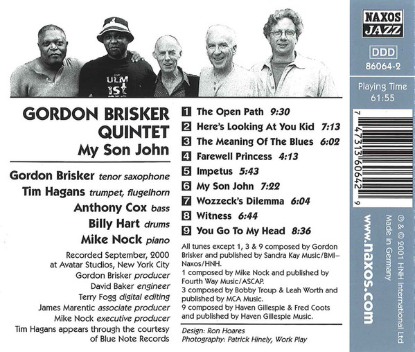 Gordon Brisker Quintet: My Son John - slide-1