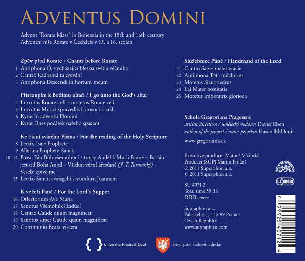 Adventus Domini- czeska msza adwentowa z 15 i 16 wieku - slide-1