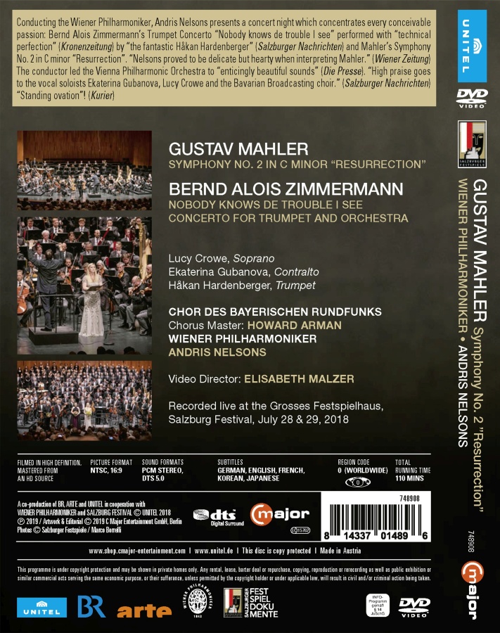 Mahler: Symphony No. 2; Zimmermann: Nobody knows de trouble I see - slide-1