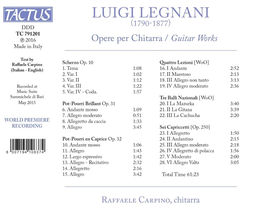 Legnani: Guitar Works - slide-1