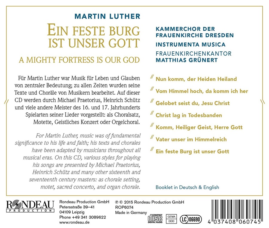 Luther: Ein feste Burg ist unser Gott - Chorales, Motets and Sacred Concertos - slide-1
