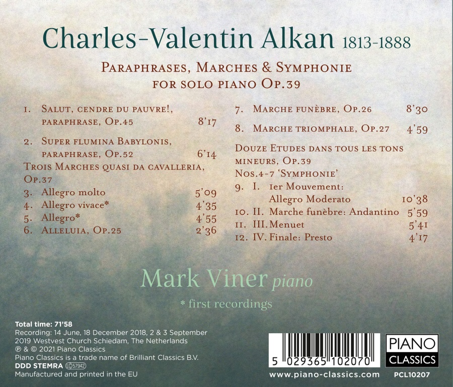 Alkan: Paraphrases, Marches & Symphonie for Solo Piano Op. 39 - slide-1