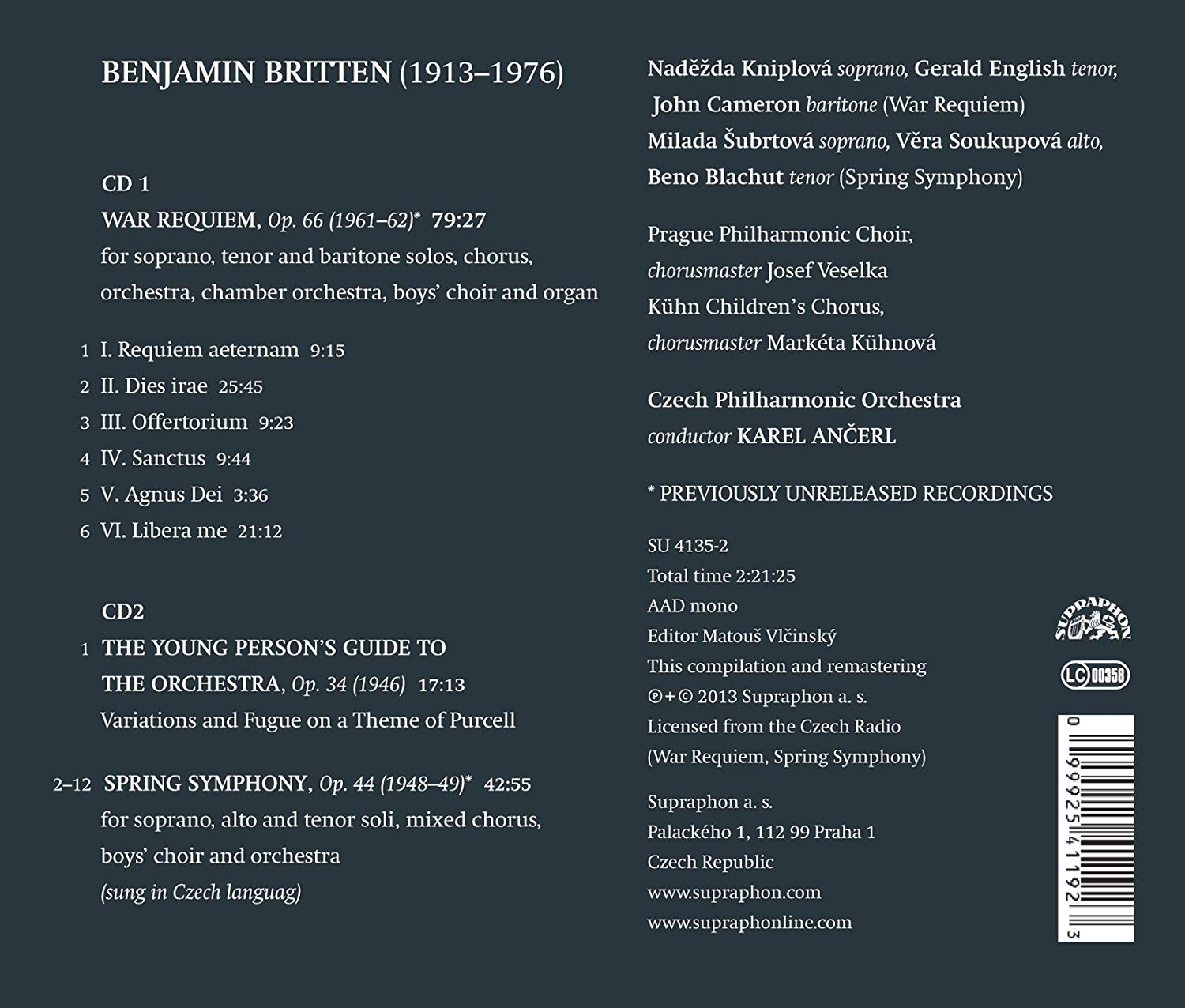 Britten: War Requiem, Spring Symphony, The Young Person´s Guide to the Orchestra - slide-1