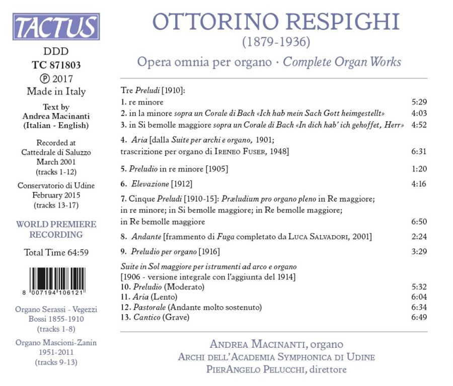 Respighi: Complete Organ Works - slide-1