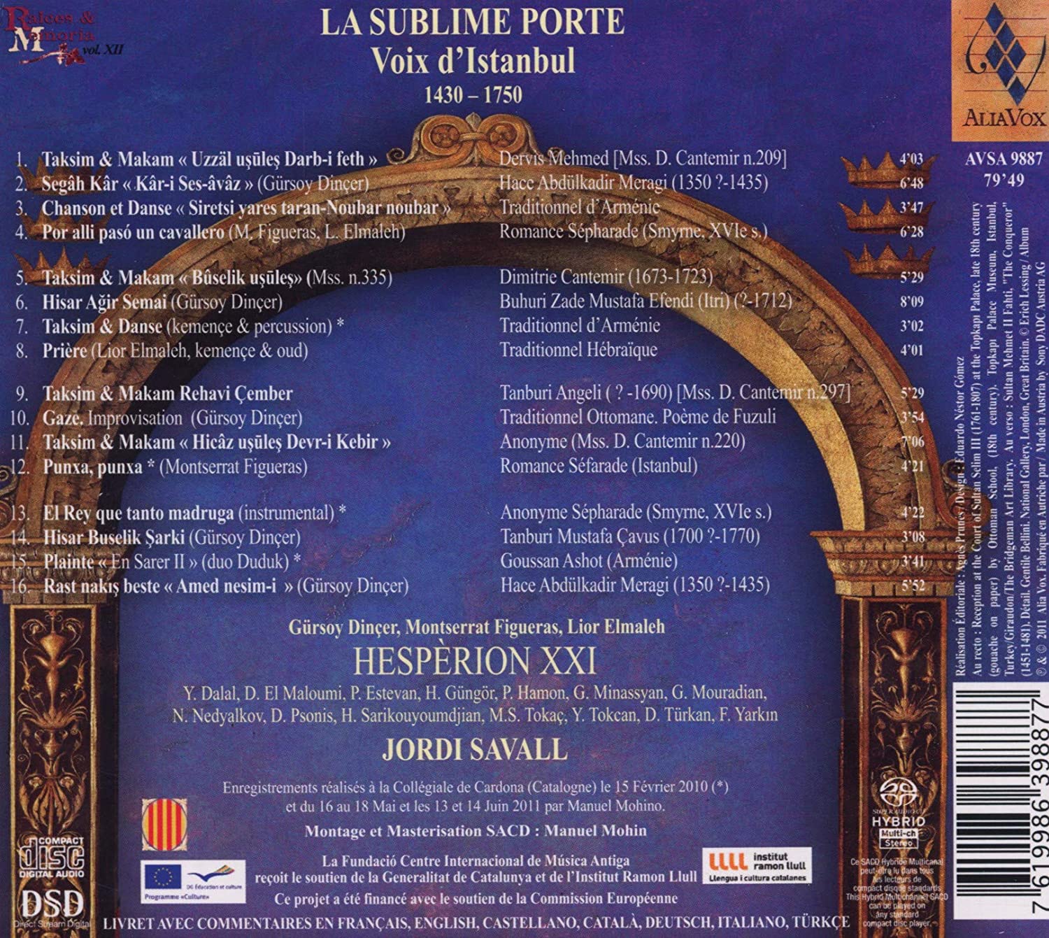 La Sublime Porte - Voix d'Istanbul 1400 - 1800 - tradycje wokalne Imperium Osmańskiego, diaspory Sefardyjskiej i Armenii - slide-1
