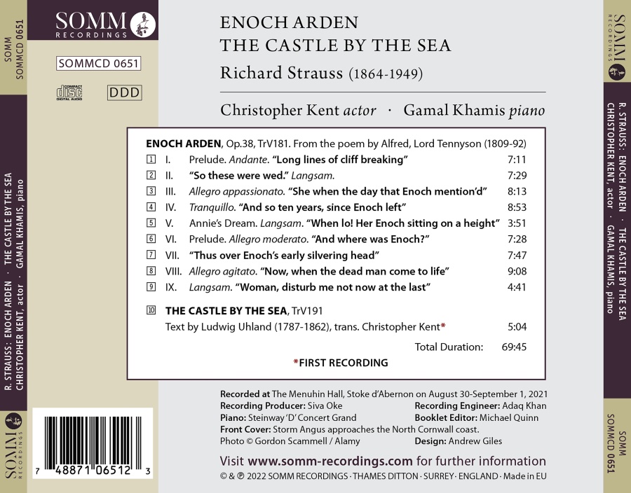 Strauss: Enoch Arden; The Castle By The Sea - slide-1