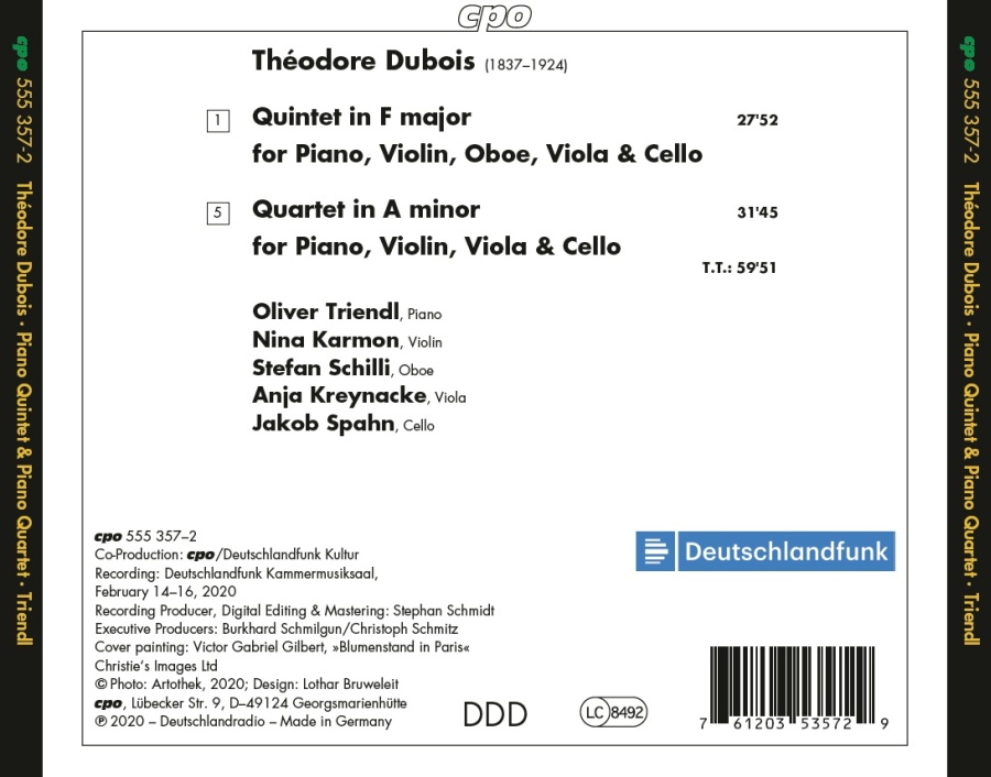 Dubois: Piano Quartet & Piano Quintet - slide-1