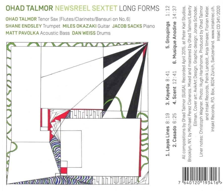 Ohad Talmor Newsreel Sextet/ Endsley/ Okazaki/ Sacks/ Pavolka/ Weiss  : Long Forms - slide-1