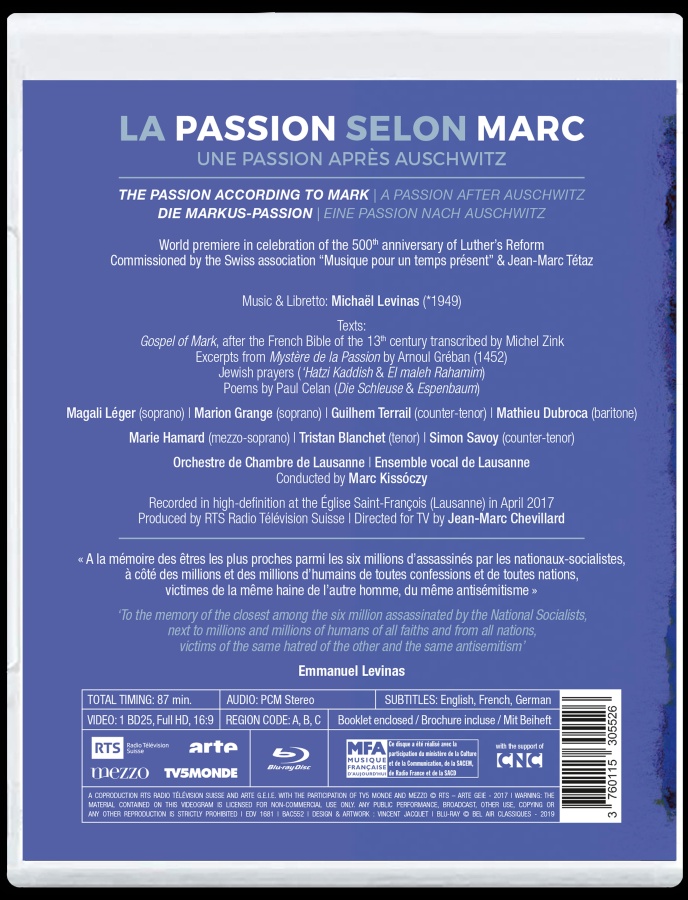 Levinas: La Passion selon Marc - slide-1