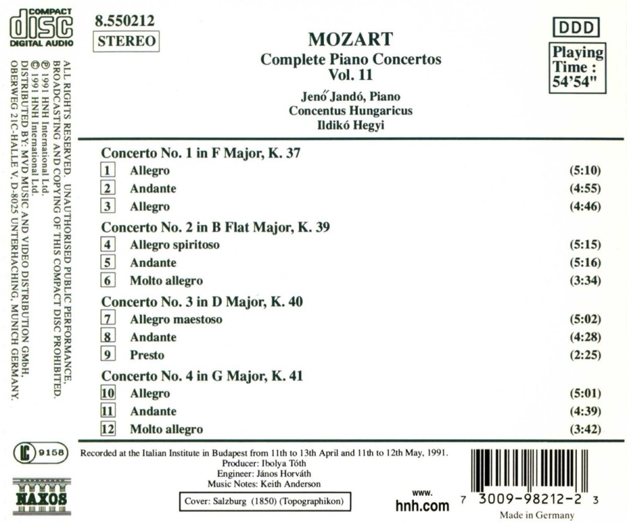 Mozart: Piano Concertos 1-4 - slide-1