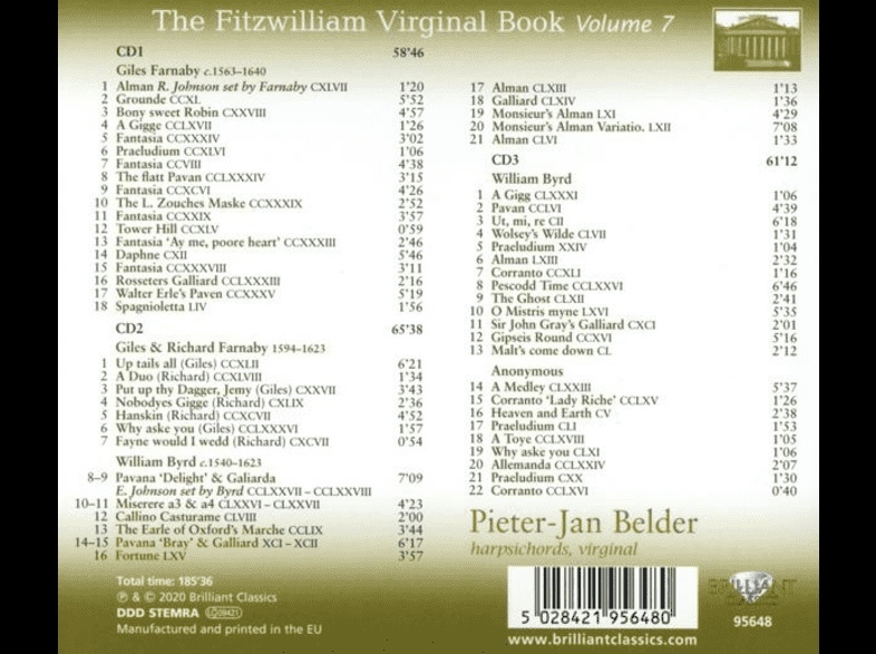 The Fitzwilliam Virginal Book, volume 7 - slide-1