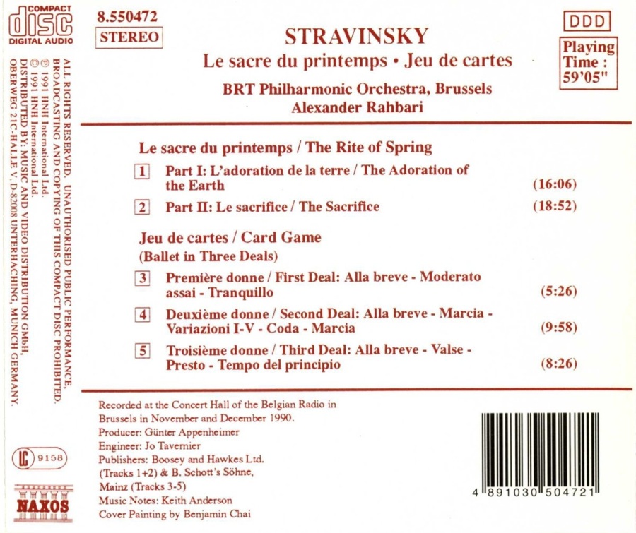 Stravinsky: Le Sacre du Printemps, Jeu de Cartes - slide-1
