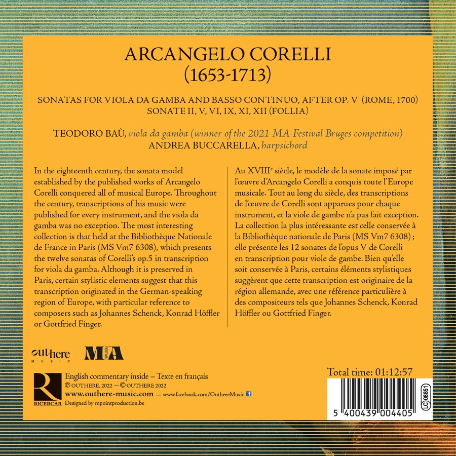 Corelli: Sonatas for Viola da Gamba & Continuo - slide-1