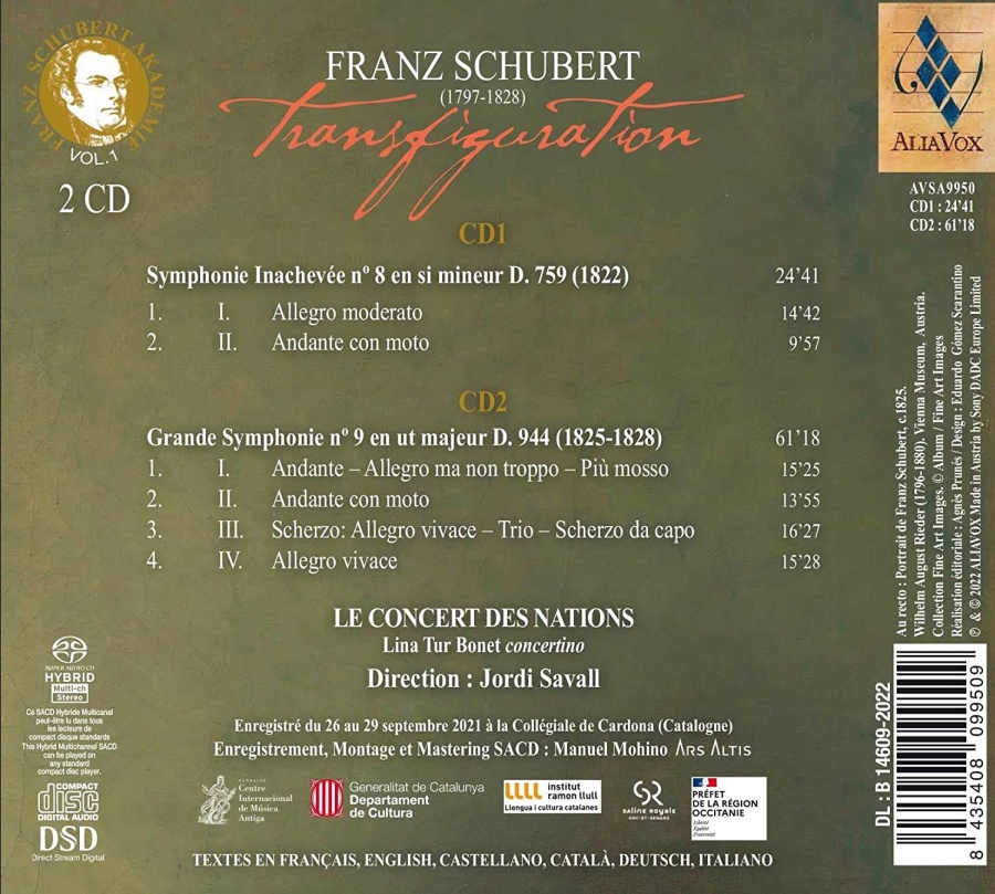 Schubert: Transfiguration - Symphonies Nos. 8 & 9 - slide-1