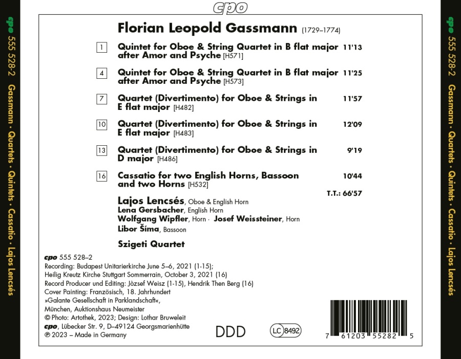 Gassmann: Oboe Quartets & Quintets - slide-1