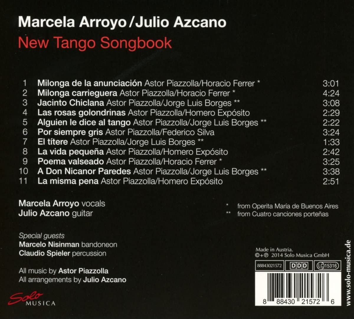 New Tango Songbook - Astor Piazzolla - slide-1