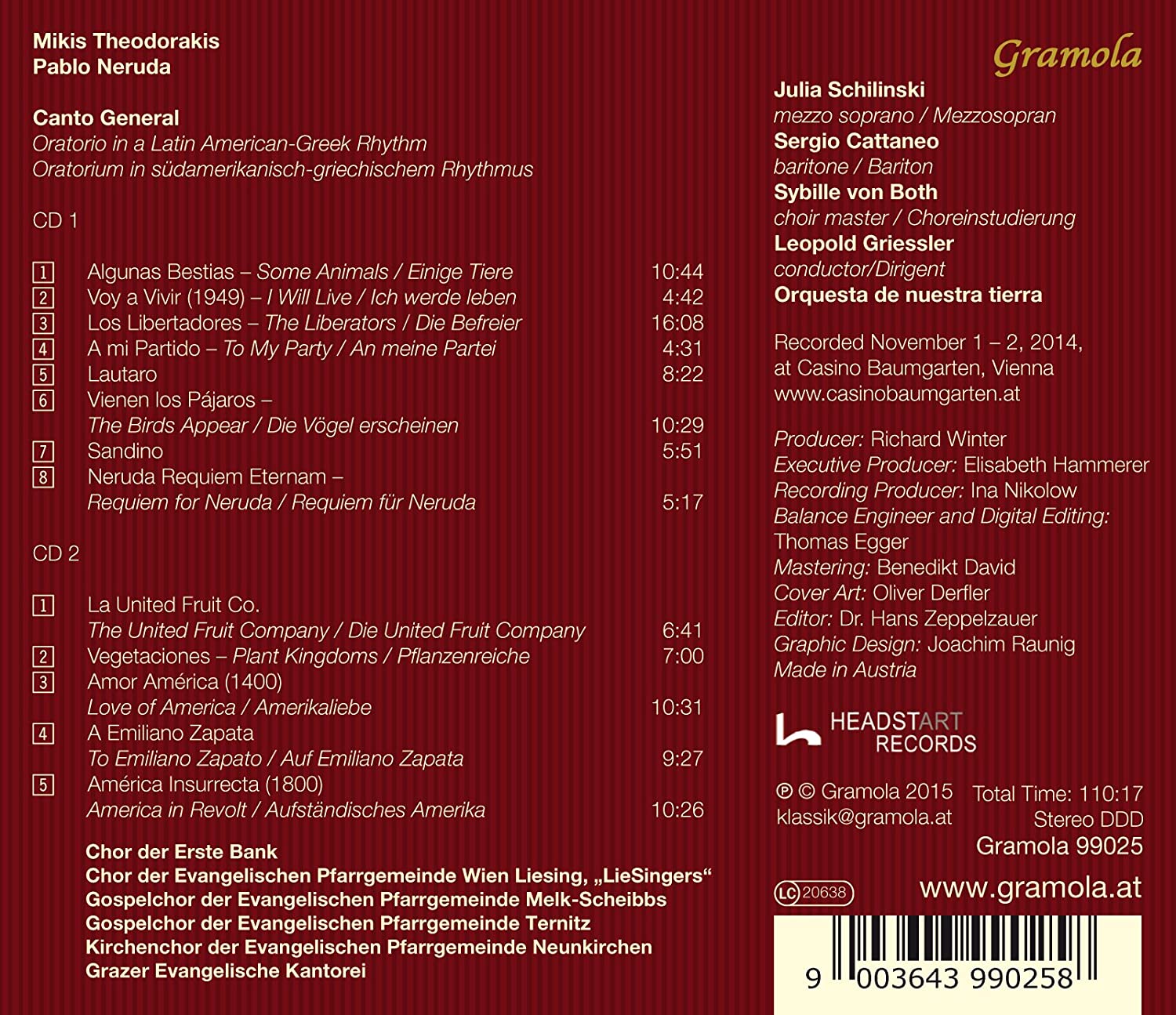 Theodorakis / Neruda: Canto General - Oratorio in a Latin American-Greek Rhythm - slide-1