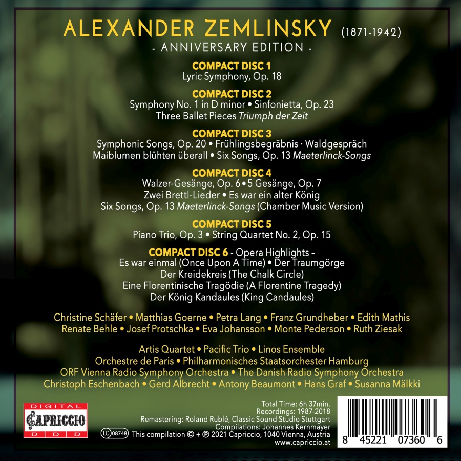 Alexander Zemlinsky Anniversary Edition - slide-1