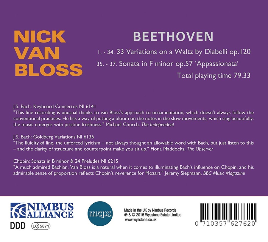 Beethoven: Diabelli Variations; Sonata "Appassionata" - slide-1