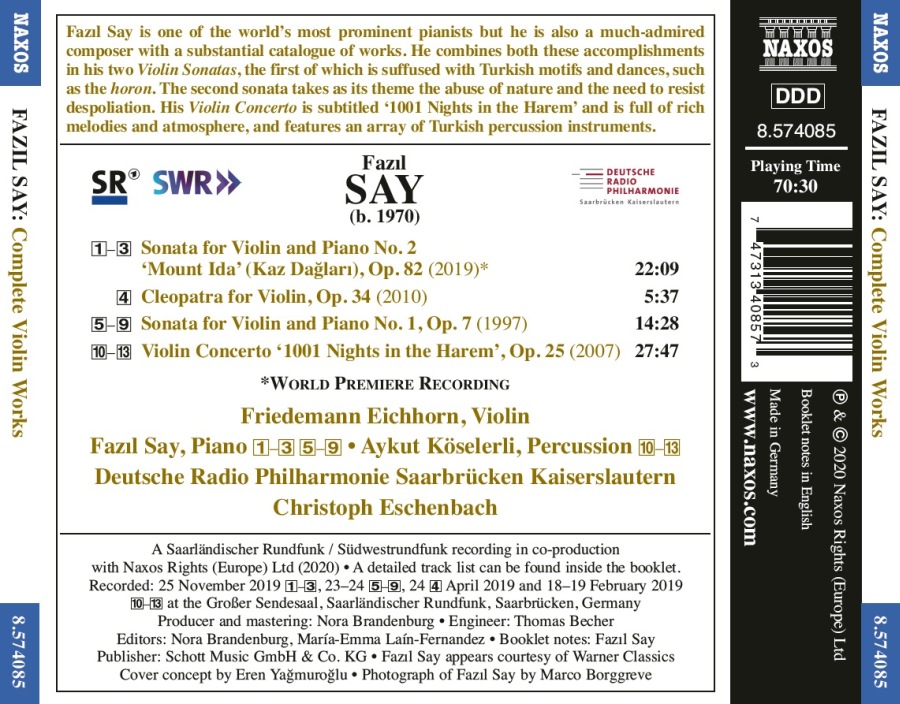 Say: Complete Violin Works - slide-1