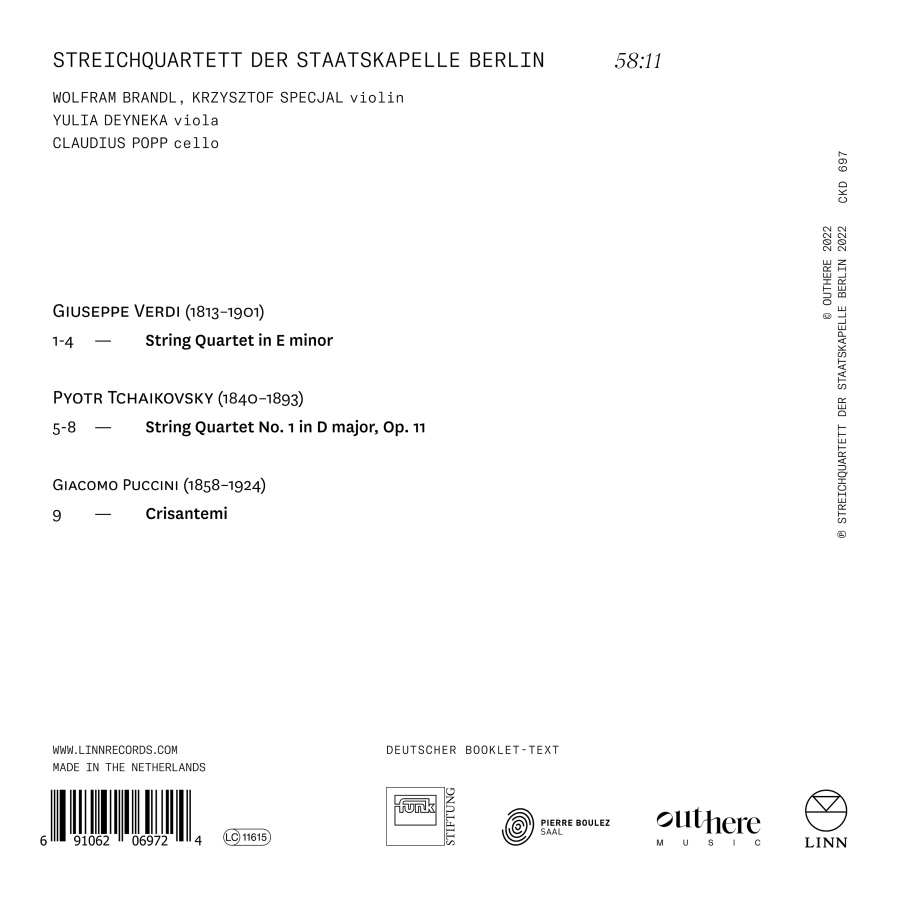 Verdi; Tchaikovsky; Puccini: String Quartets - slide-1