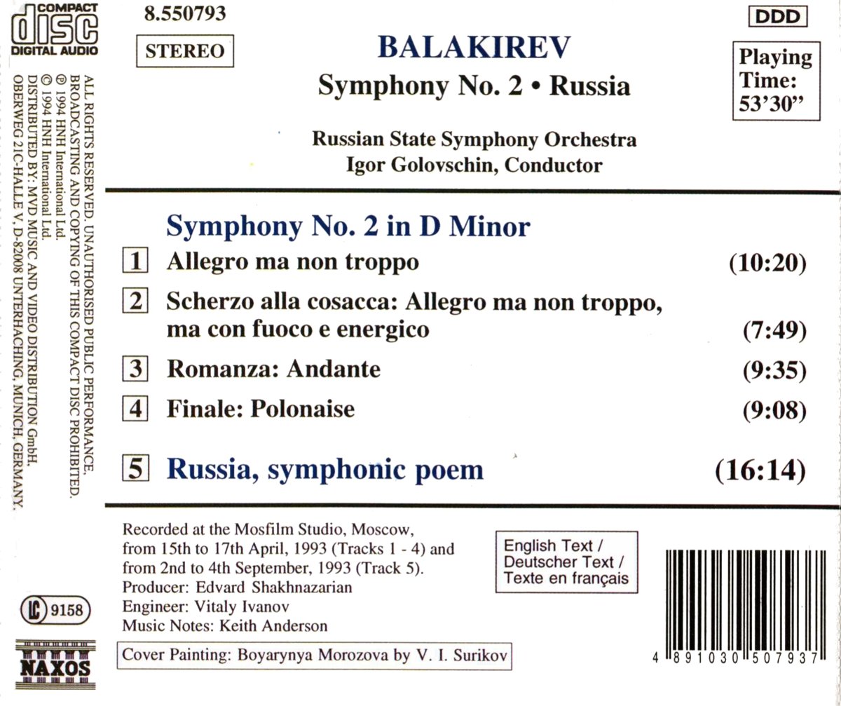 BALAKIREV: Symphony no. 2 - slide-1