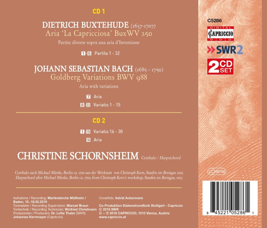 Bach: Goldberg Variations; Buxtehude: La Capricciosa - slide-1