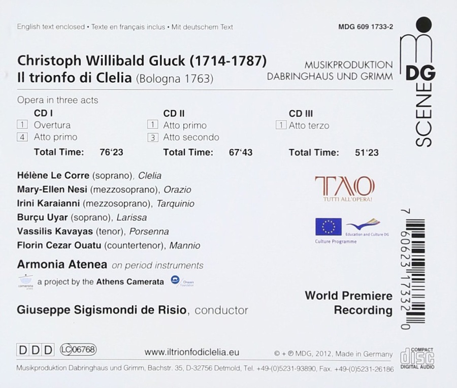 Gluck: Il Trionfo di Clelia, Opera in 3 Acts - slide-1