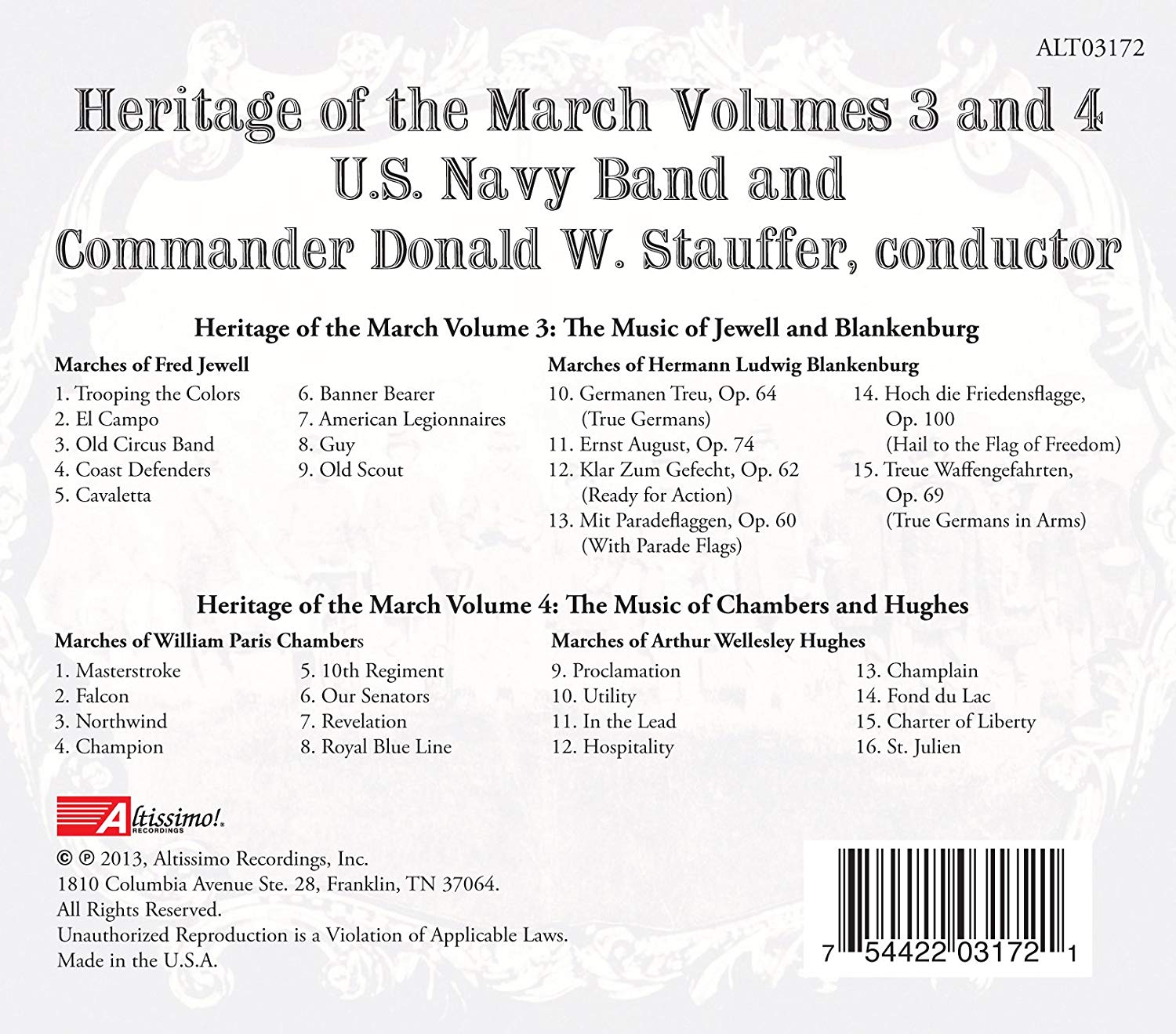 C.M.D. - Heritage of the March Vol. 3 & 4 - Music of Jewell ...