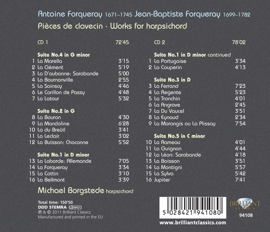 Forqueray: Works for Harpsichord - slide-1