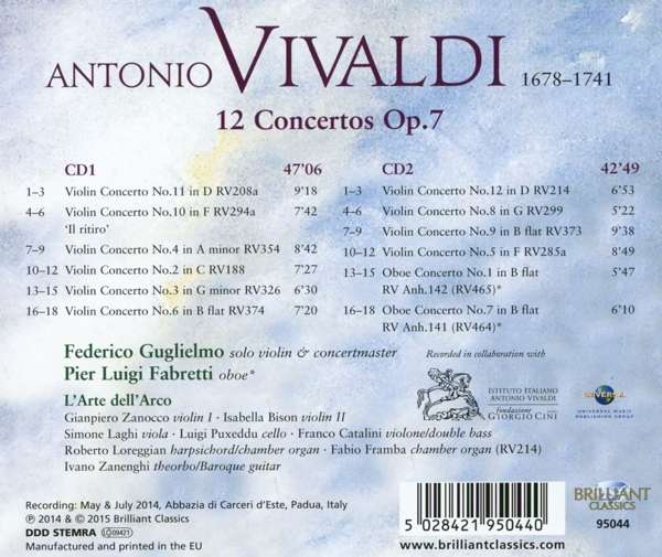 Vivaldi: 12 Concertos Op. 7 - slide-1