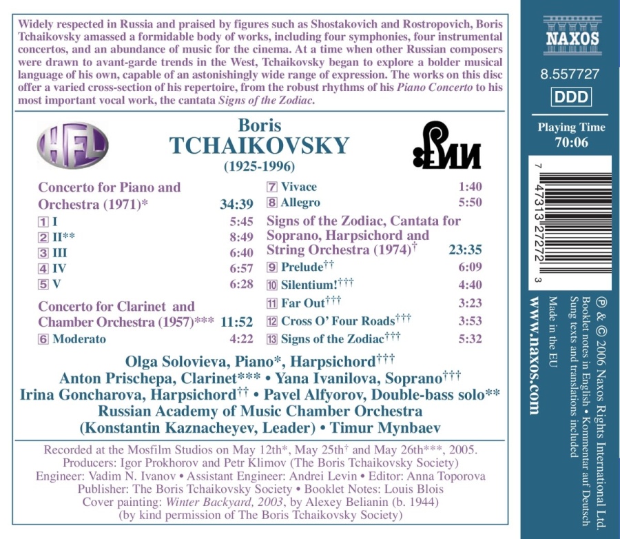 Tchaikovsky, B.: Piano Concerto / Clarinet Concerto - slide-1