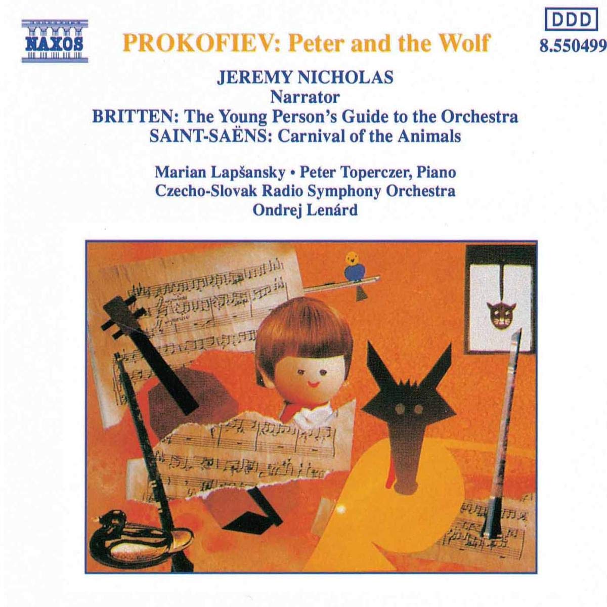 PROKOFIEV:  Peter and the Wolf (with narration) / SAINT-SAËNS, C.: Carnival of the Animals