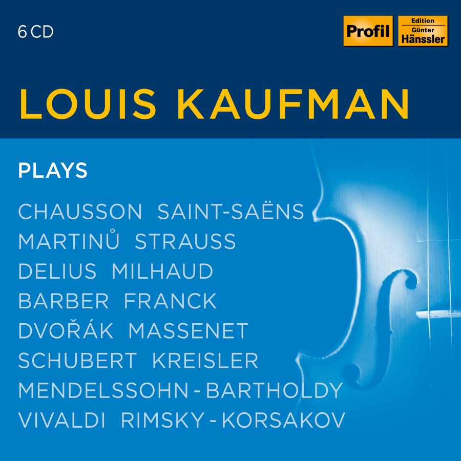 Louis Kaufman Plays