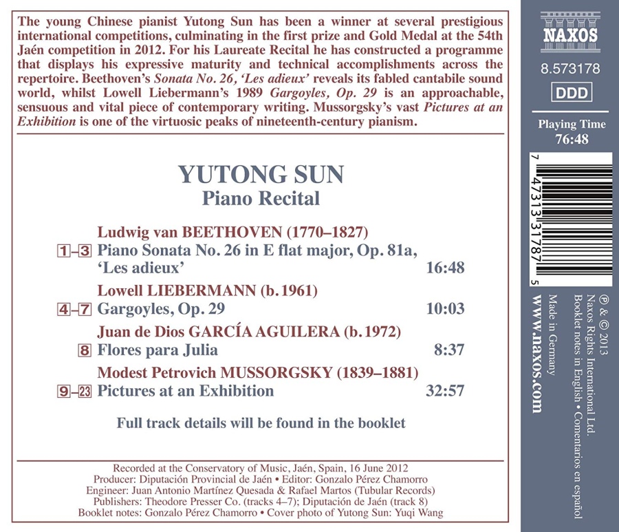 Yutong Sun: Piano Recital - Beethoven, Liebermann, Mussorgsky - slide-1