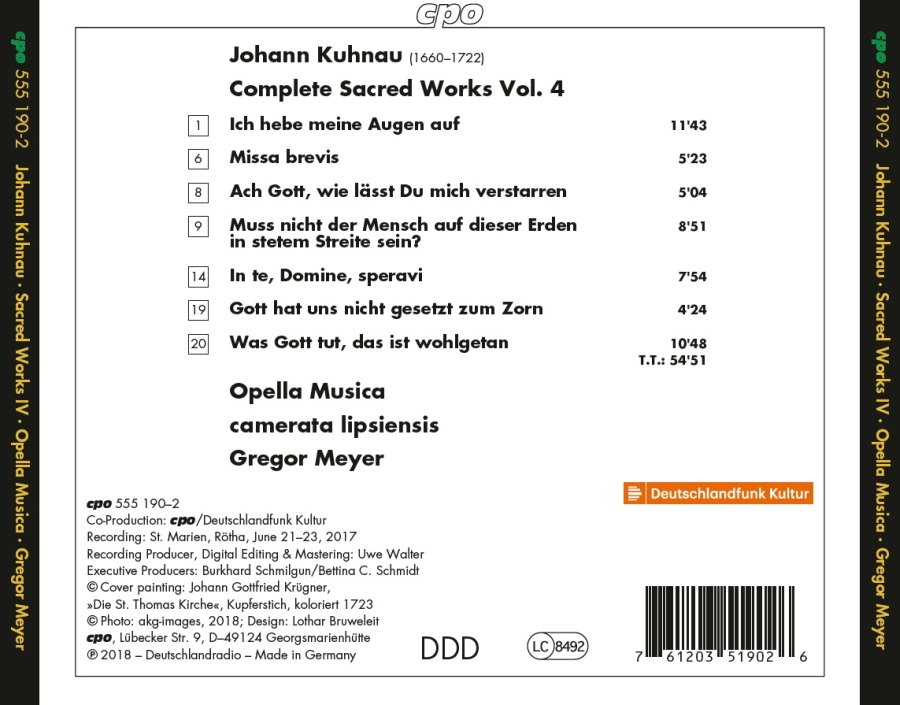 Kuhnau: Complete Sacred Works Vol. 4 - slide-1