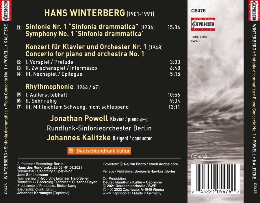 Winterberg: Sinfonia drammatica; Piano Concerto No. 1; Rhythmophonie - slide-1