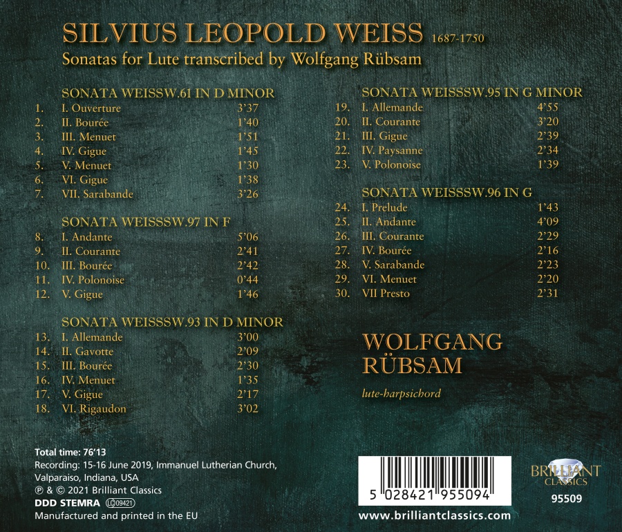 Weiss: Sonatas - slide-1