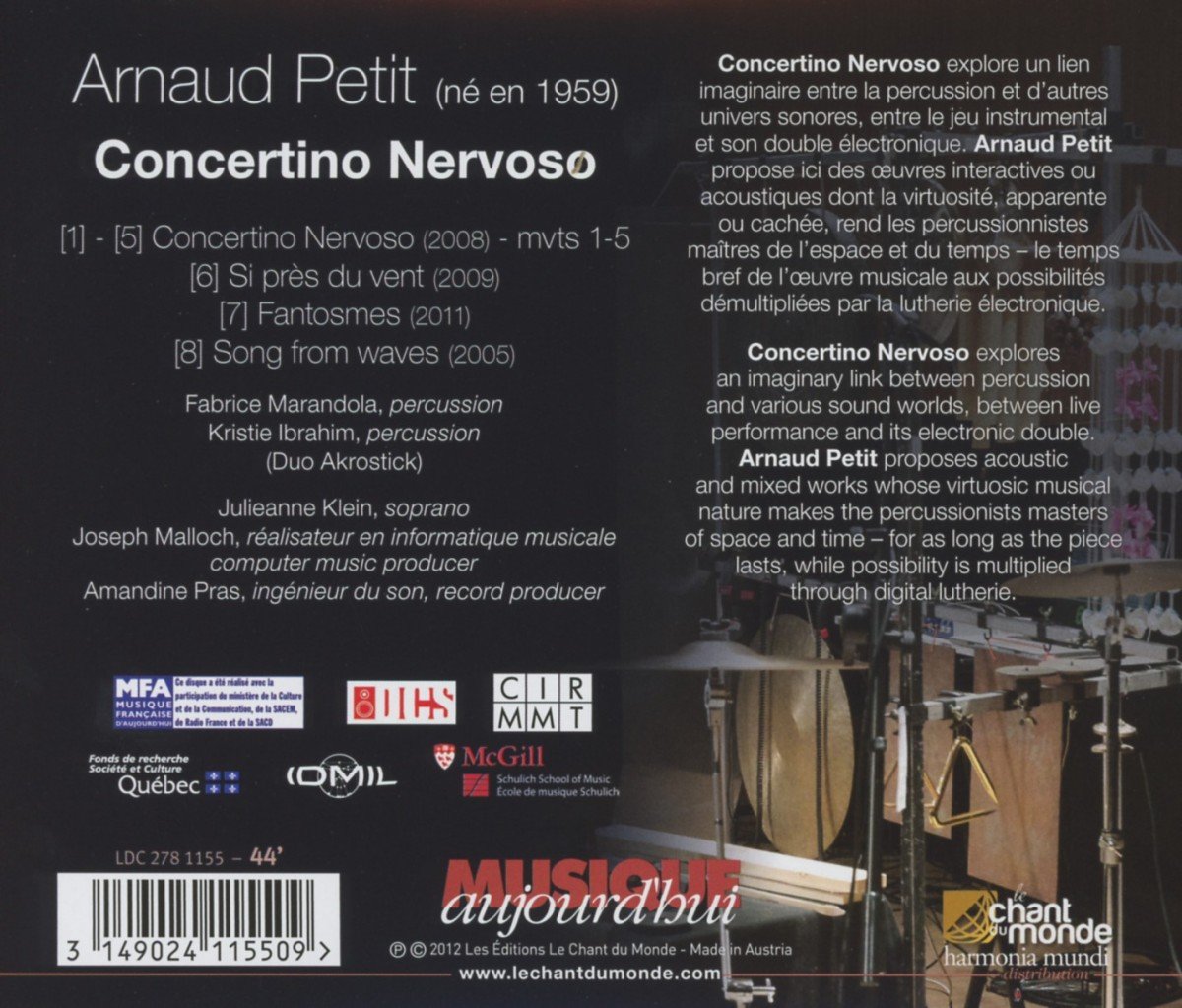 Arnaud Petit: Concertino Nervoso - slide-1