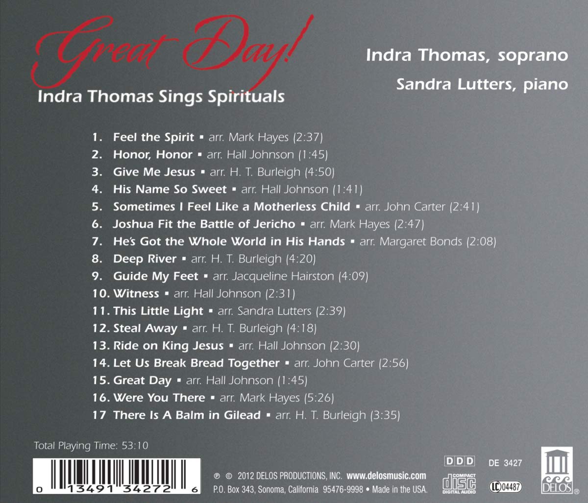 Great Day! - Indra Thomas Sings Spirituals - slide-1