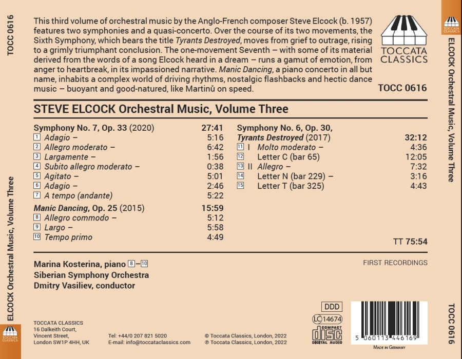Elcock: Orchestral Music Vol. 3 - slide-1